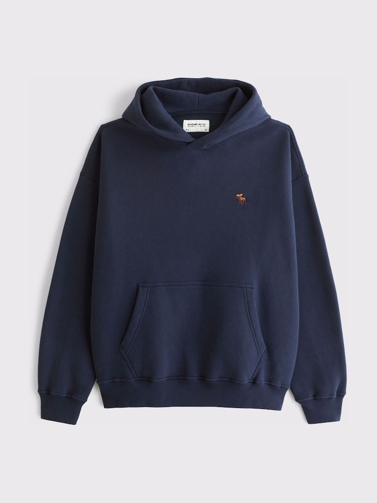 Abercrombie & Fitch Navy Popover Hoodie - Image 1 of 1