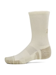 Under Armour Green Performance Tech Crew Socks 3 Pack - Image 2 of 4
