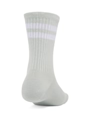 Under Armour Green Essential Crew Socks 6 Pack - Image 2 of 3