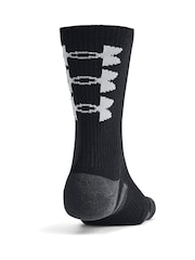 Negro - Pack de 3 pares de calcetines Perf Tech Nov de Under Armour - Imagen 7 de 9