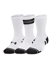 Blanco - Pack de 3 pares de calcetines Perf Tech Nov de Under Armour - Imagen 1 de 4