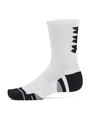 Blanco - Pack de 3 pares de calcetines Perf Tech Nov de Under Armour - Imagen 3 de 4
