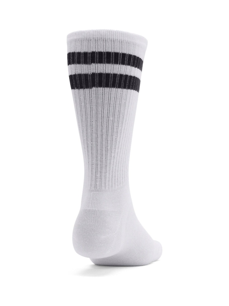Under Armour White Essential Crew Socks 6 Pack - Image 2 of 4