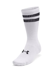 Under Armour White Essential Crew Socks 6 Pack - Image 4 of 4