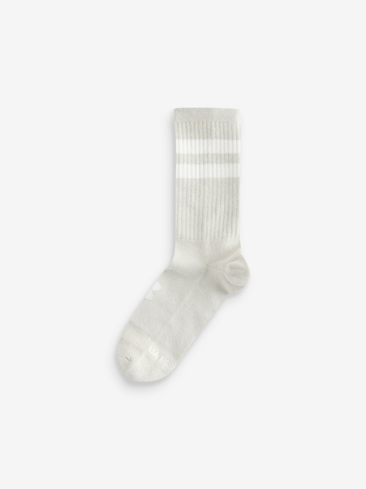 Under Armour Grey Essential Crew Socks 6 Pack - Image 6 of 7