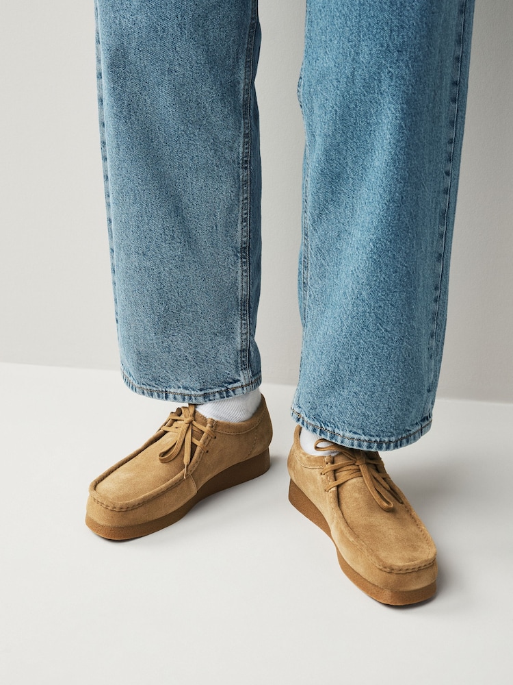 Clarks Natural Suede Wallabee EVO Shoes - Image 1 of 10 Clarks Natural Suede Wallabee EVO Shoes - Image 1 of 10