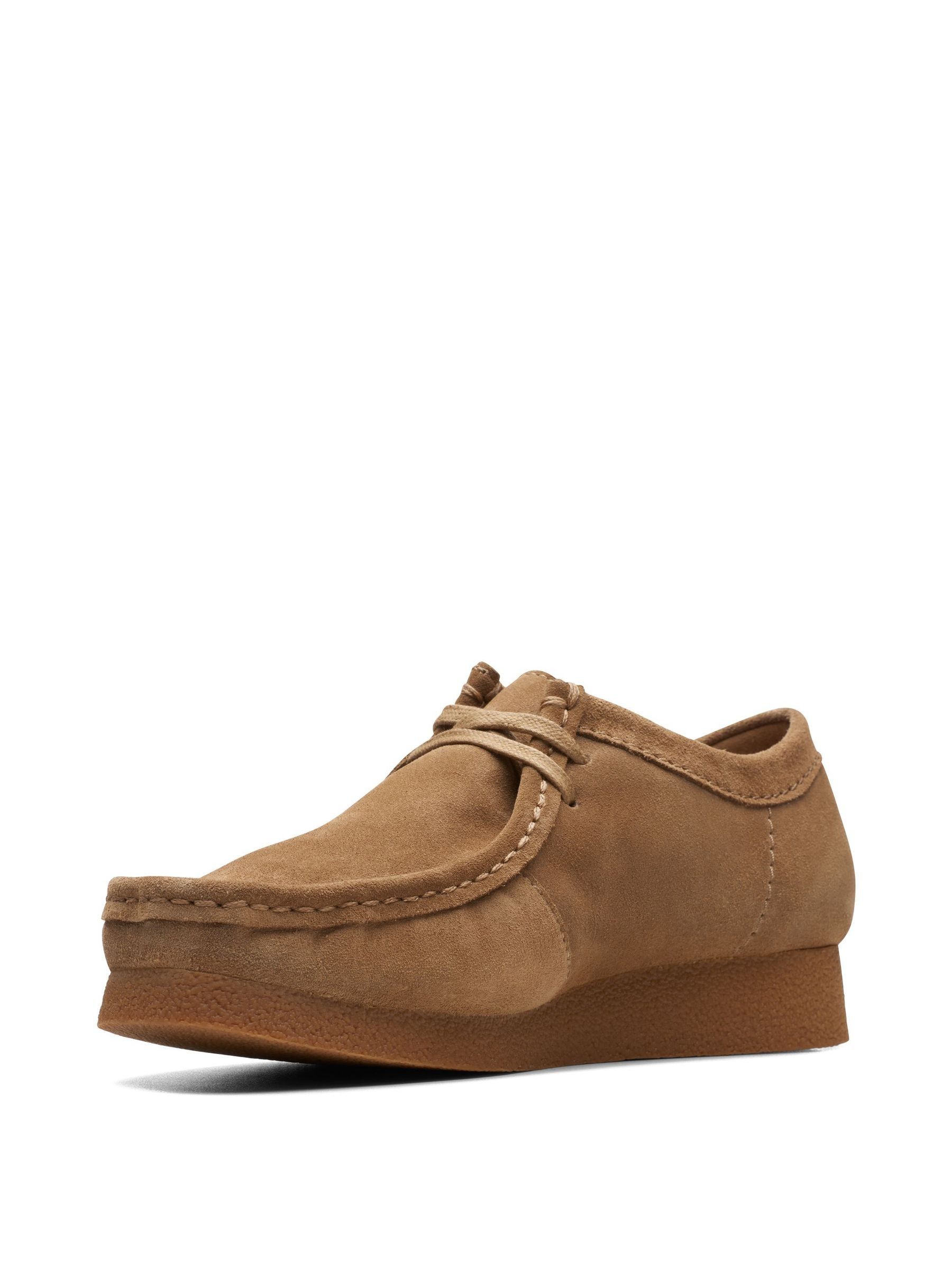 Cumpără Natural - Pantofi din piele întoarsă Clarks Wallabee EVO