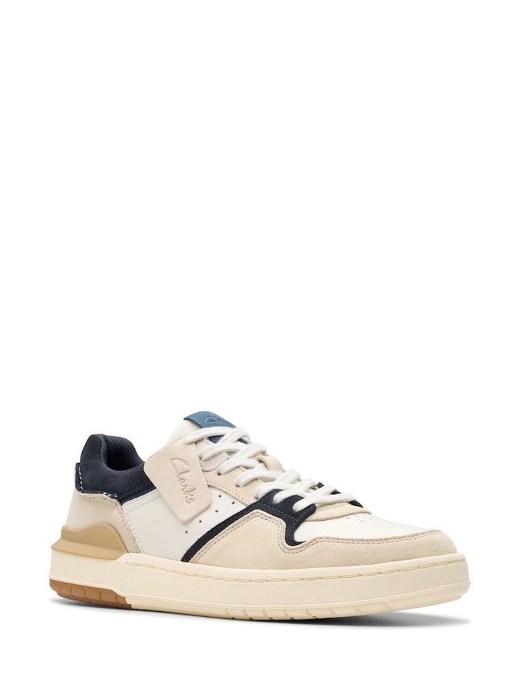 Clarks White Courtlite2 Lo Shoes - Image 3 of 7