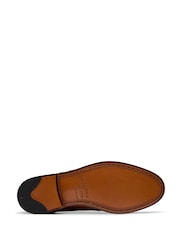 Clarks Brown Mid Tan Craft James Tip Shoes - Image 7 of 8