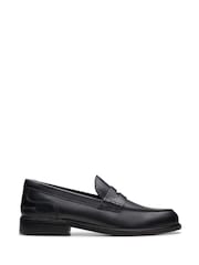 Clarks Black Leather Craft James Lo Shoes - Image 1 of 8