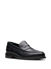 Clarks Black Leather Craft James Lo Shoes - Image 3 of 8