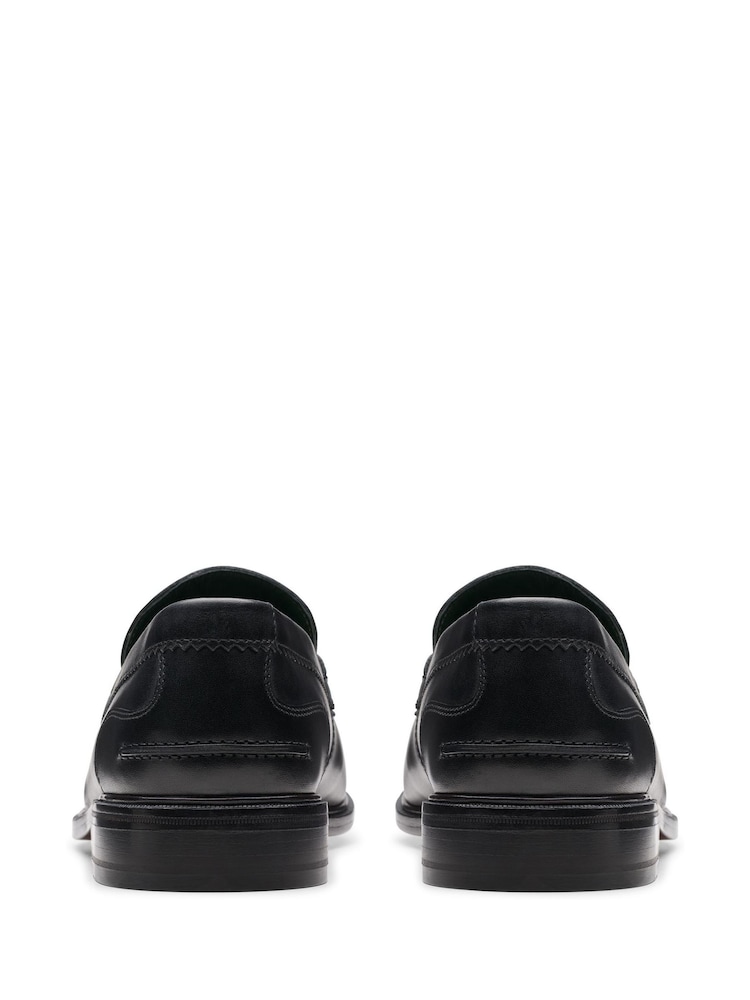 Clarks Black Leather Craft James Lo Shoes - Image 6 of 8