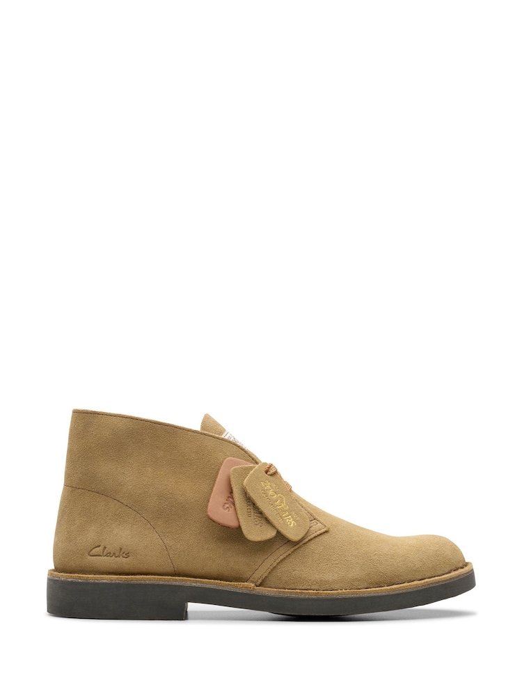 Clarks Natural Suede Desert Evo Boots - Image 1 of 8
