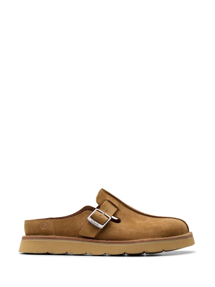 Clarks Cola Suede Solsbury Mule Sandals - Изображение 1 из 7