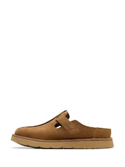 Clarks Cola Suede Solsbury Mule Sandals - Изображение 2 из 7