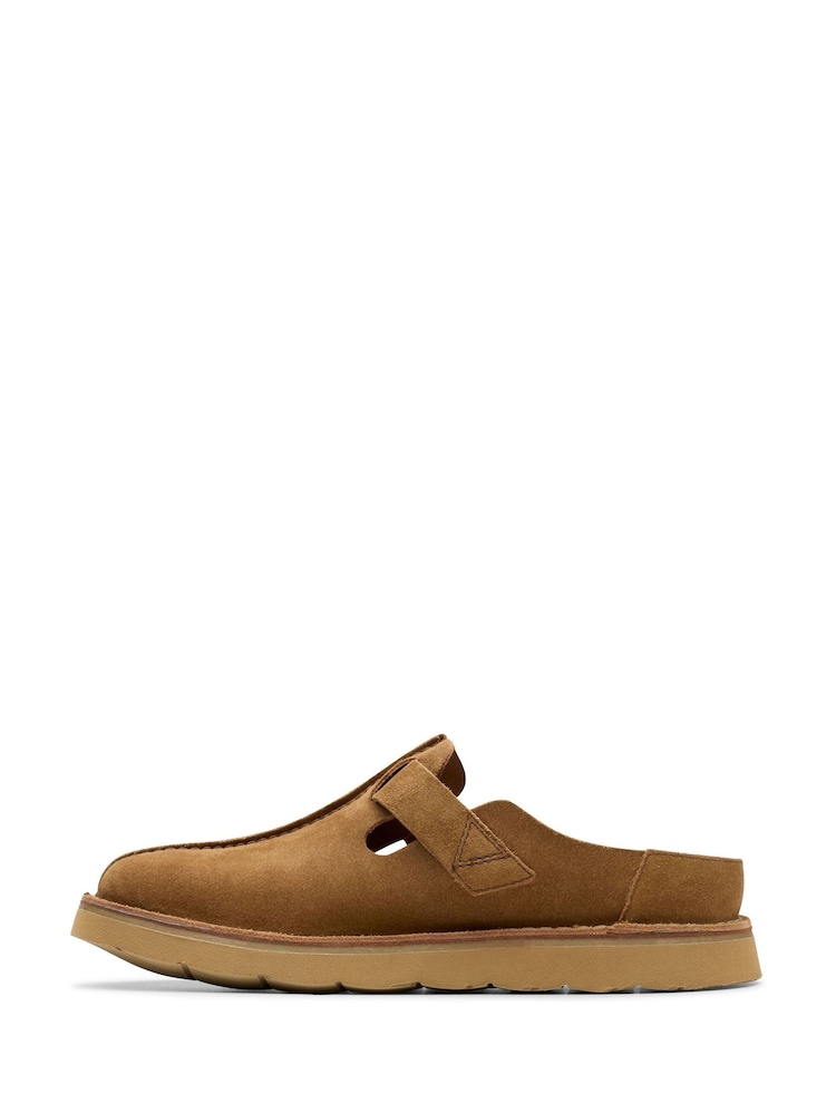 Clarks Cola Suede Solsbury Mule Sandals - Изображение 2 из 7