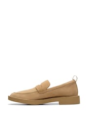 Clarks Natural Suede Martock Lo Shoes - Image 2 of 7