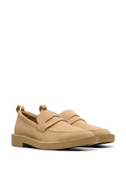 Clarks Natural Suede Martock Lo Shoes - Image 4 of 7