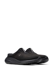 Clarks Black Nubuck Lt360 Mule Shoes - Image 4 of 7