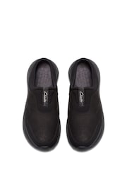 Clarks Black Nubuck Lt360 Mule Shoes - Image 6 of 7
