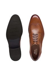 Clarks Natural Wide Fit (H) British Craft Arlo Lace Shoes - Image 7 of 7
