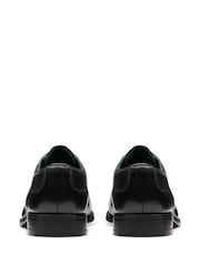 Clarks Black Leather Craft James Cap Shoes - Image 6 of 7