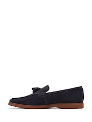 Clarks Blue Suede Torford Tassel Shoes - Image 2 of 8