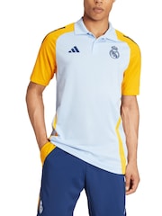 adidas Blue Real Madrid Training Polo Shirt - Image 1 of 2