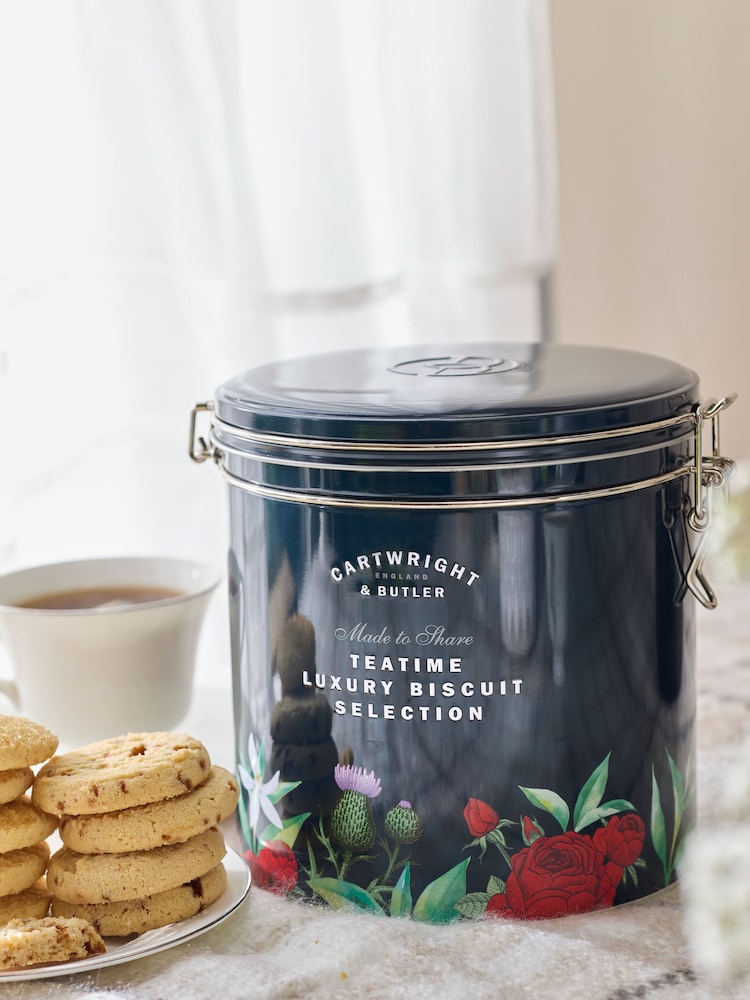 Cartwright & Butler Tea Time Luxury Biscuits Barrel Selection - Image 1 of 5