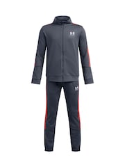 Under Armour Grey Icon Knit Tracksuit - Image 1 of 2