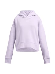 Under Armour Purple Bolt Rival Fleece Crop Hoodie - Image 1 of 3