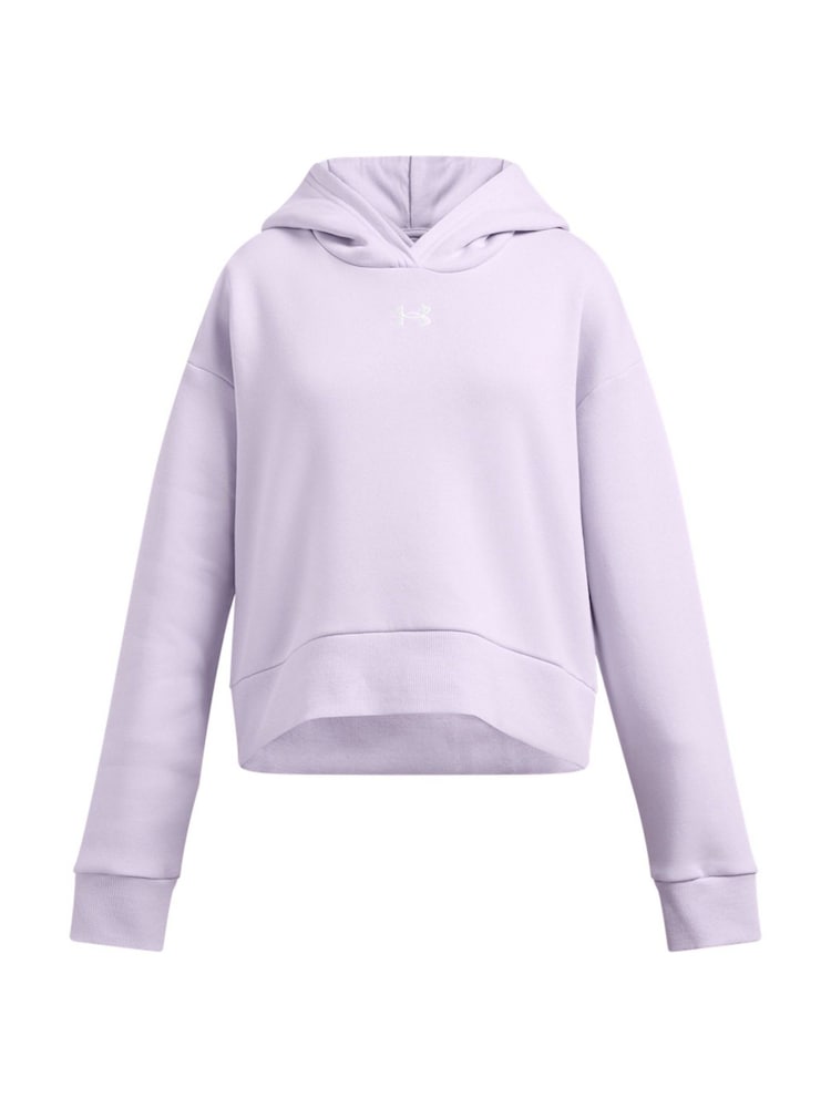 Under Armour Purple Bolt Rival Fleece Crop Hoodie - Image 1 of 3