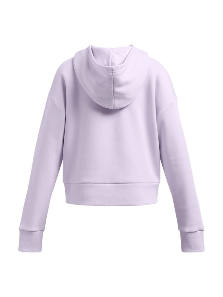 Under Armour Purple Bolt Rival Fleece Crop Hoodie - Image 2 of 3