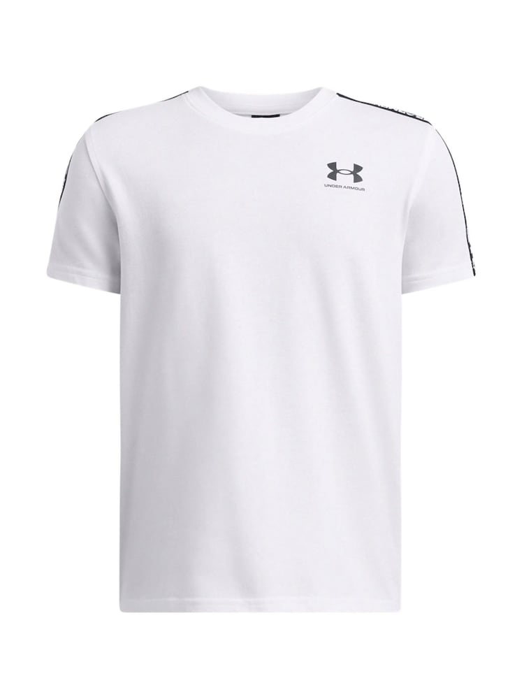Under Armour White Sportstyle Taped Short Sleeve T-Shirt - Image 1 of 2