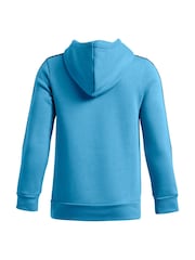 Under Armour Blue Icon Taped Fleece Hoodie - Image 2 of 2