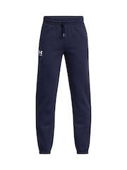 Under Armour Blue Icon Taped Fleece Joggers - Image 1 of 2