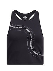 Under Armour Black Motion Branded Crop Tank - Image 1 of 2