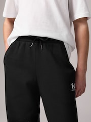 Under Armour Black Icon Taped Fleece Joggers - Image 5 of 9