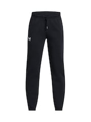 Under Armour Black Icon Taped Fleece Joggers - Image 8 of 9