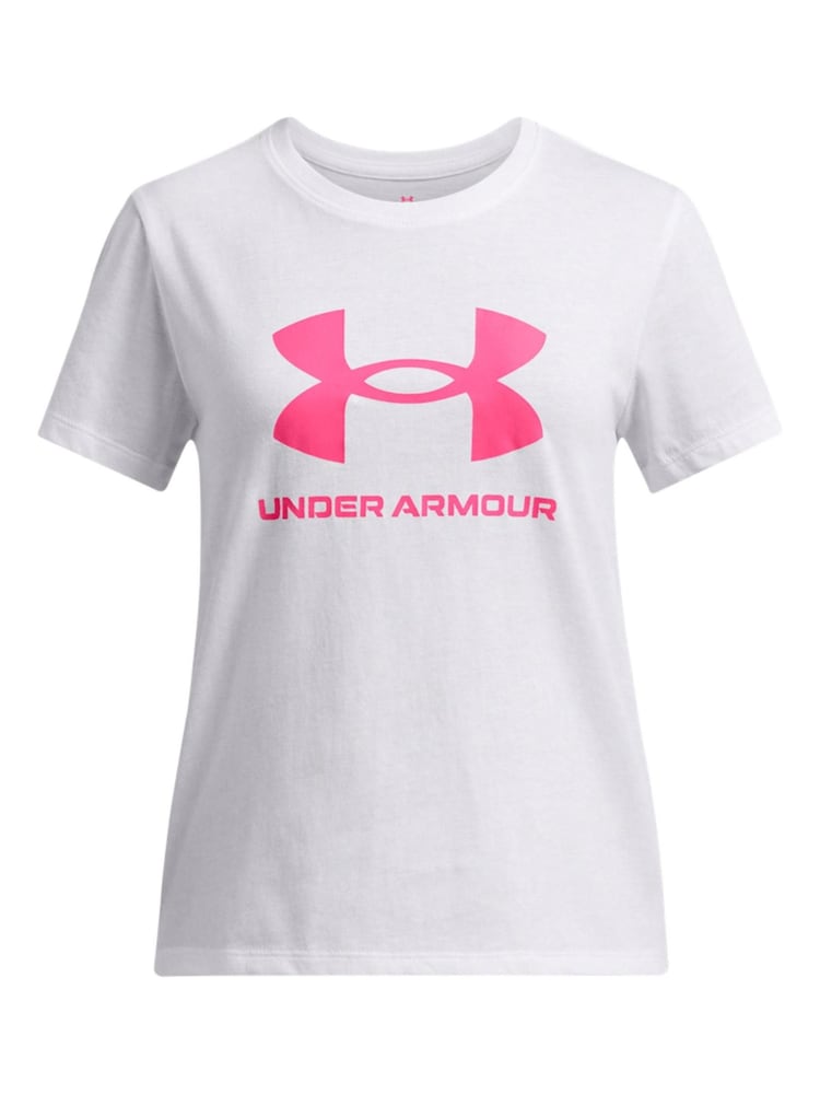 Under Armour White Short Sleeve Big Logo T-Shirt - Image 1 of 2