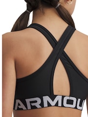 Черный - Спортивный бюстгальтер с перекрещенными лямками Under Armour - Image 3 of 5