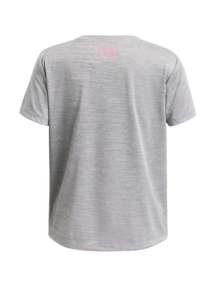 Under Armour Grey Tech Twist Logo Short Sleeve T-Shirt - Image 2 of 2 Under Armour Grey Tech Twist Logo Short Sleeve T-Shirt - Image 2 of 2