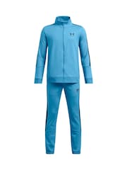 Under Armour Blue Icon Knit Tracksuit - Image 1 of 2