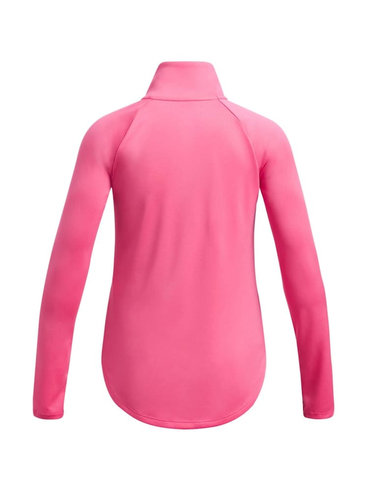 Under Armour Pink Tech Graphic 1/2 Zip Sweatshirt - Image 2 of 2