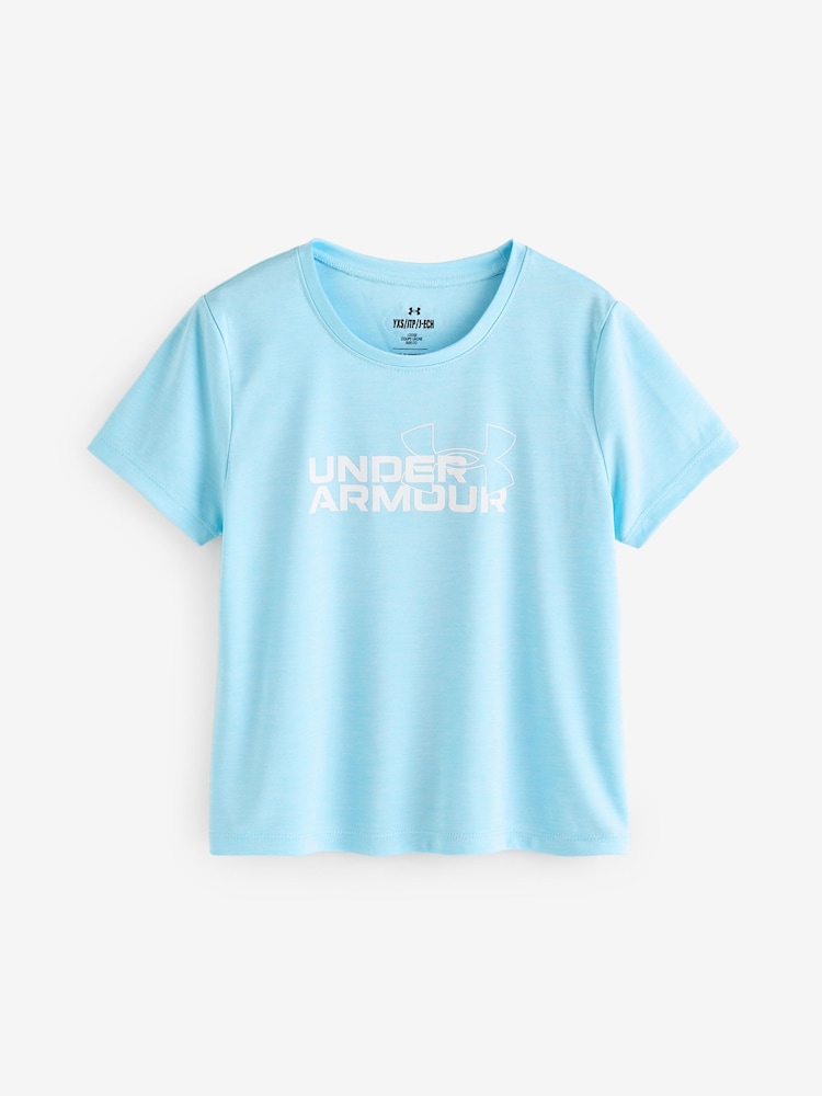 Under Armour Blue Tech Twist Logo Short Sleeve T-Shirt - Image 1 of 1 Under Armour Blue Tech Twist Logo Short Sleeve T-Shirt - Image 1 of 1