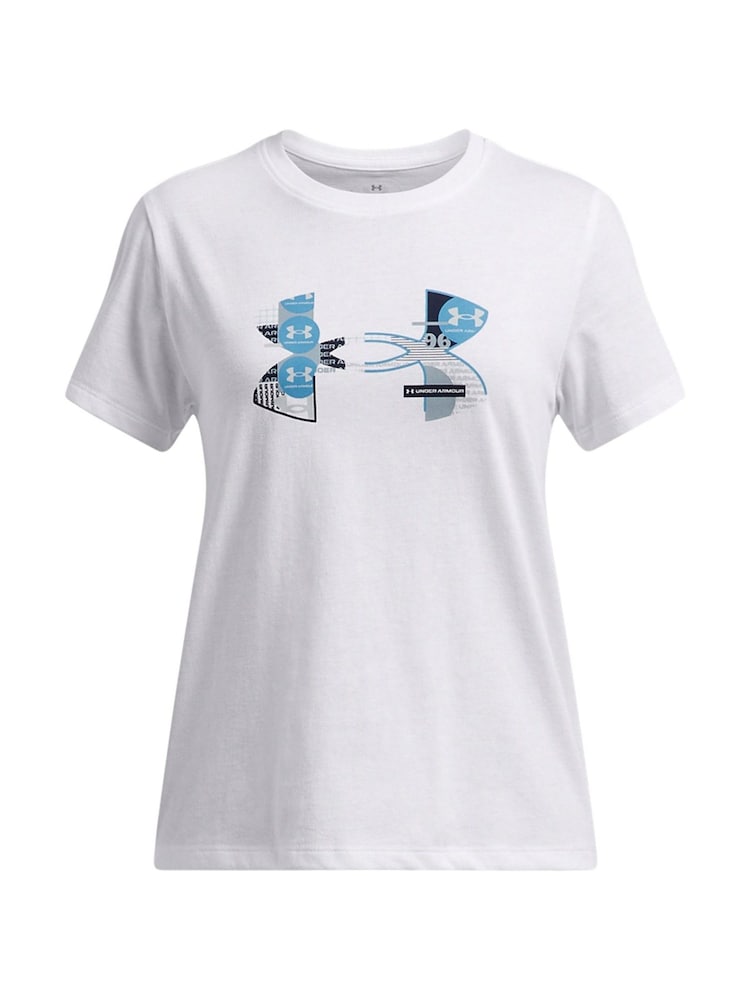 Under Armour White Short Sleeve Big Logo T-Shirt - Image 1 of 2