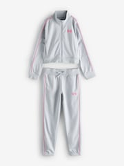 Under Armour Grey Icon Knit Crop Tracksuit - Image 1 of 1