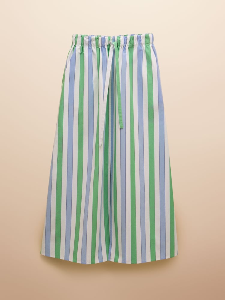 Streifen, Blau/Grün - Joules Cotton Poplin Midi Skirt - Bild 8 von 8 Streifen, Blau/Grün - Joules Cotton Poplin Midi Skirt - Bild 8 von 8