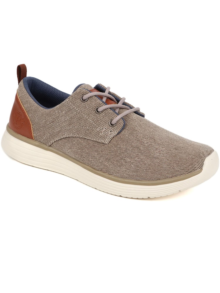 Pavers Taupe Casual Lace-Up Shoes - Image 1 of 5