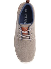 Pavers Taupe Casual Lace-Up Shoes - Image 4 of 5
